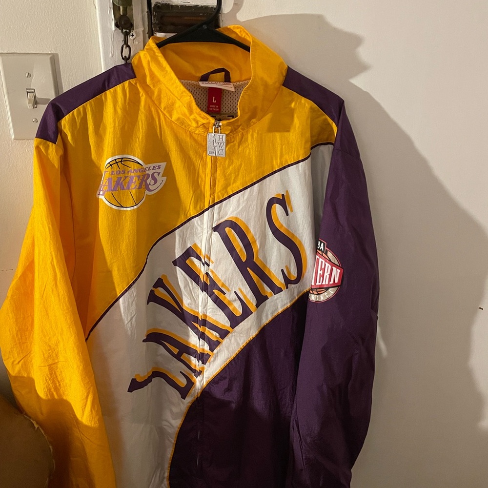 Los Angeles Lakers Mitchell & Ness men’s NBA FZ windbreaker L